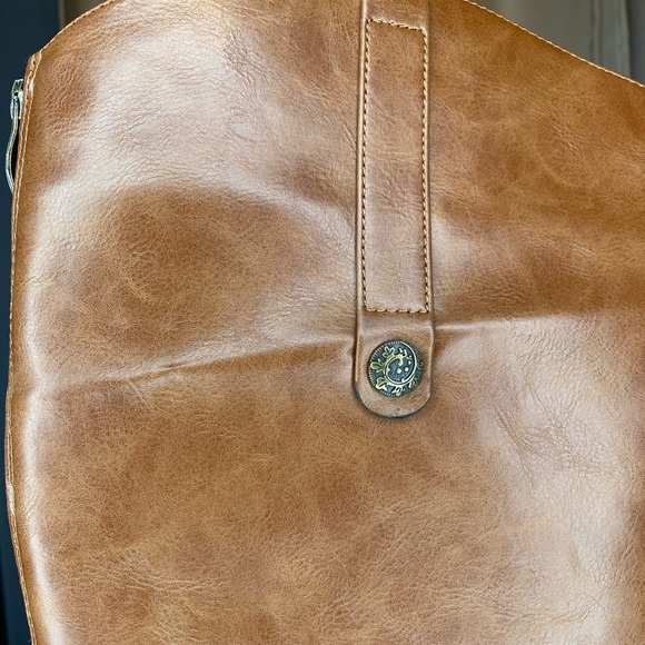 X/Appeal Leather Brown Zip Up Boots | Women’s Size US 8 - Picture 9 of 16